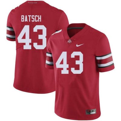 NCAA Ohio State Buckeyes Men's #43 Ryan Batsch Red Nike Football College Jersey OPE2145LT